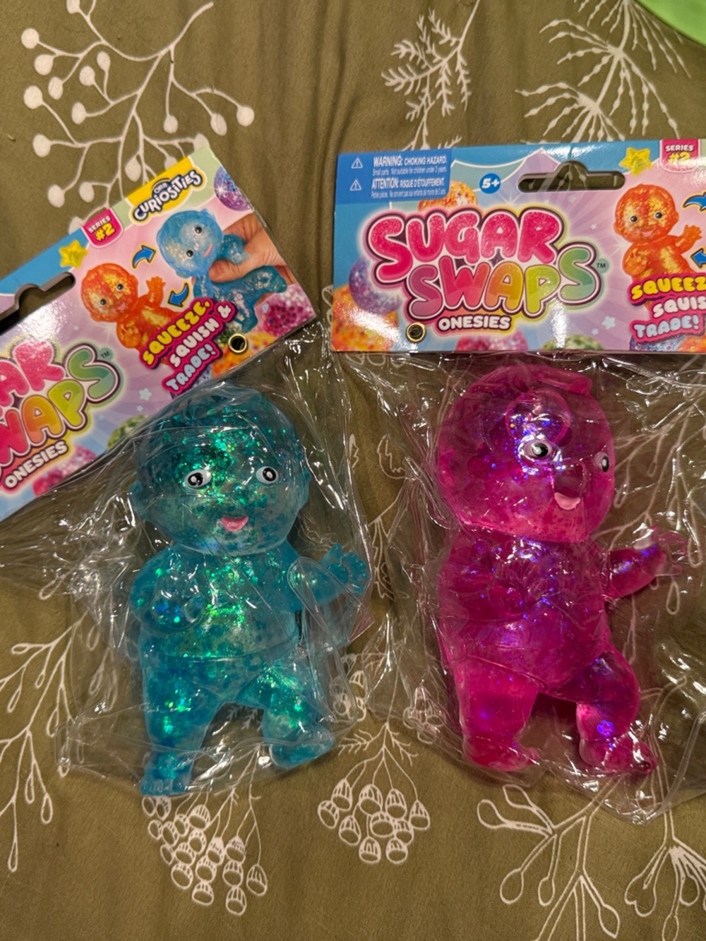 Sugar Swaps Glitter Squishies Toy - Blue & Pink